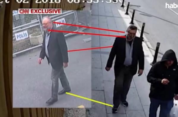 فيديو جديد يظهر شبيها لخاشجقي يرتدي ملابسه ويخرج من القنصلية للتمويه