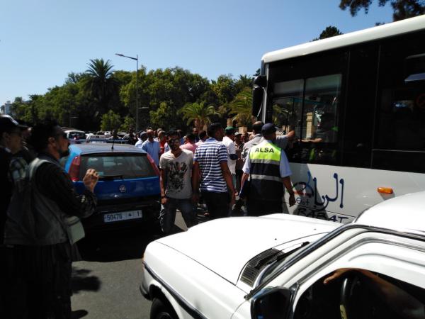 قربالة بمدينة الرباط وعرقلة السير لأزيد من 90 دقيقة وهذا ما وقع