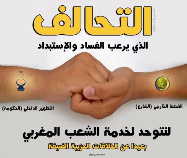 صورة مأخوذة من صفحة لأنصار حزب المصباح