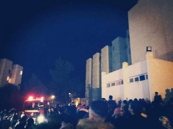 بالصور : قنينة غاز تتسبب في حريق خطير بالحي الجامعي بوجدة وسط حديث عن اختناقات بالجملة