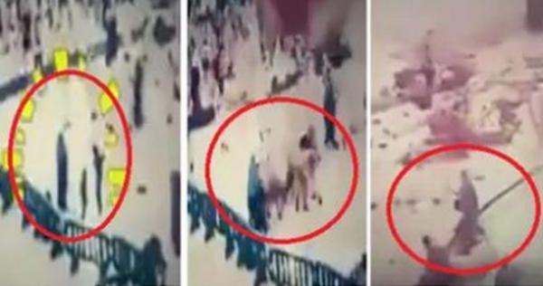 تفاصيل جديدة حول فيديو الأم وطفليها في حادثة سقوط رافعة بالحرم المكي  (صورة)