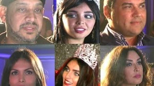 شاهد .. فنانون مغاربة و مصريون يرددون النشيد الوطني المغربي و المصري في حفل ملكة الجمال