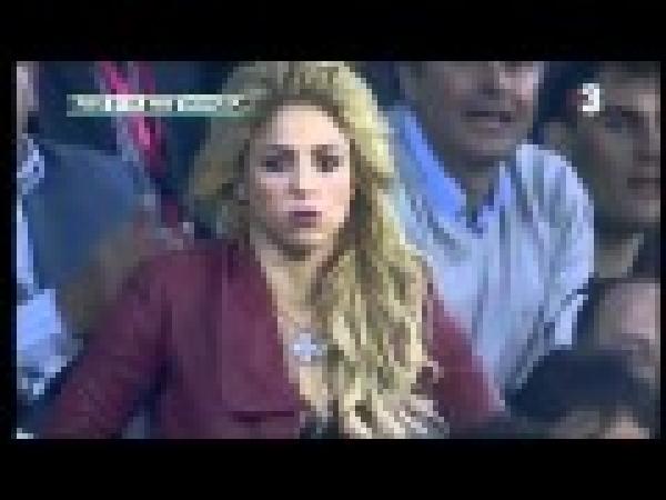 شاكيرا بمباراة كأس ملك اسبانيا
