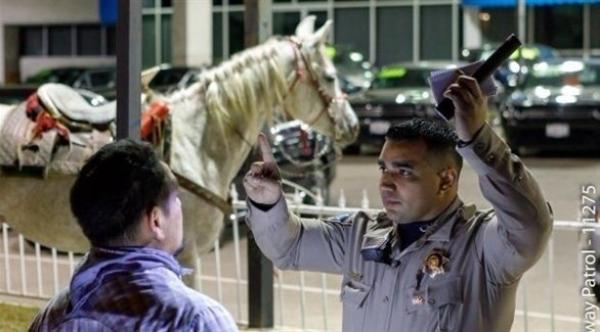 القبض على أمريكي لقيادة حصانه تحت تأثير الكحول