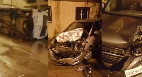 لأنه لم يجد الفرامل...سائق مبتدئ يصدم ثمانية سيارات ويتسبب في خسائر بشرية بطنجة