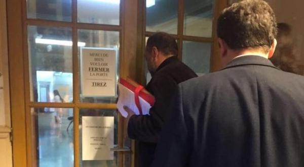 رد فعل محامي سعد المجرد بعد خروجه من قاعة المحكمة