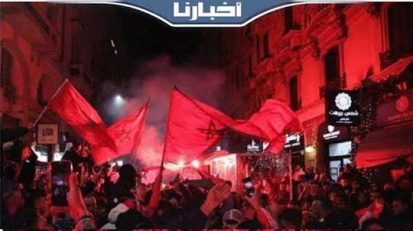احتفالات عارمة بالرباط بعد التأهل التاريخي لأسود الأطلس
