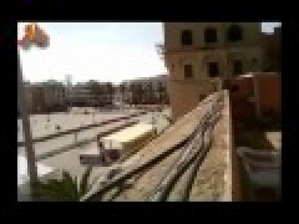 من هذا المكان قال القذافى: غنوا وارقصوا وافرحوا