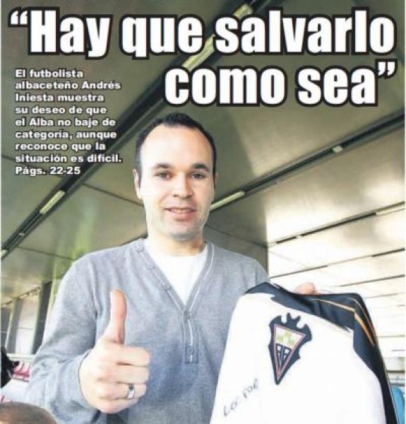 أندريس إنيستا يضحي بربع مليون أورو لإنقاذ نادي بلدته من الهبوط إلى القسم الثالث