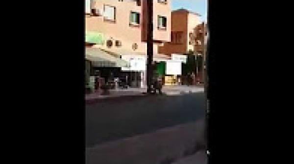 شخص في مراكش قام بقطع نخلة أمام محله... شوفو الكارثة لي تسبب فيها