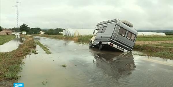 إجلاء عشرات الأشخاص جنوب فرنسا بسبب أمطار طوفانية