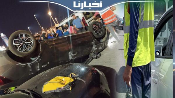 حارس سيارات يتسبب في انقلاب سيارة مواطن بالفنيدق