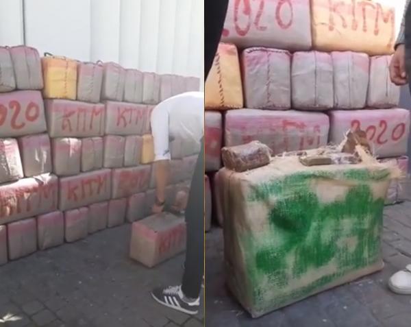 حجز أزيد من طن ونصف من مخدر الشيرا على متن شاحنة بأكادير