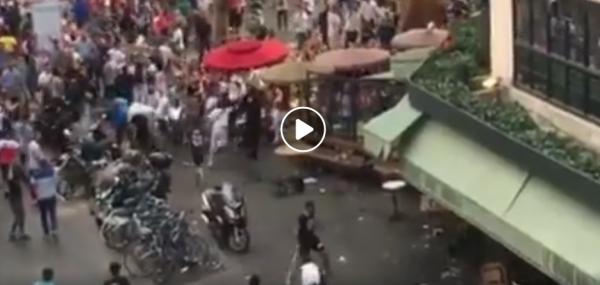 بالفيديو:"قربالة" في باريس وأحداث عنف بعد فوز المنتخب الفرنسي بكأس العالم