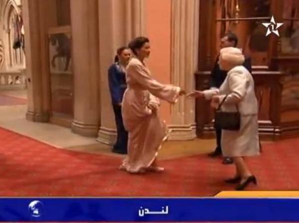 الاميرة للا مريم في حفل الملكة إليزابيث