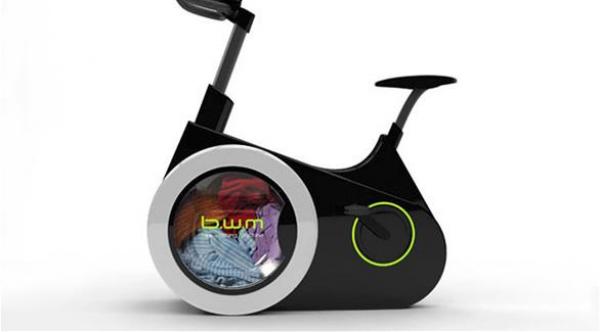 بالصور: ابتكار جديد يجمع بين الدراجة والغسالة