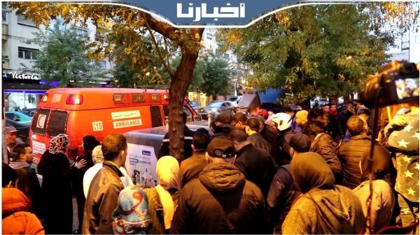 لحظات محزنة خلال انتشال جـثة صغير من حاوية قمامة وسط مدينة طنجة