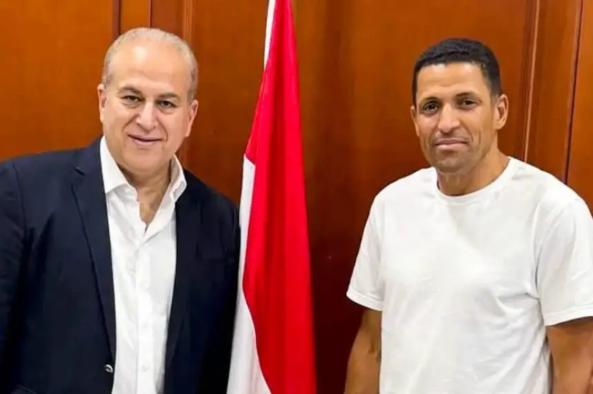 السفير المصري بالرباط يستقبل الحسين عموتة