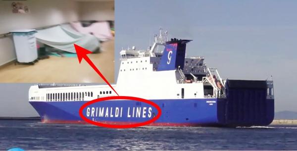 آش هادشي : مهاجر مغربي يوثق بكاميرا هاتفه النقال فضيحة مدوية على متن باخرة متجهة صوب إيطاليا (الفيديو)