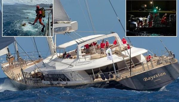 استئناف البحث عن ملياردير وأثرياء مفقودين بعد غرق يخت فاخر قبالة سواحل صقلية