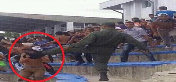 ضجة على الفايسبوك بسبب ركلة "مخزني"