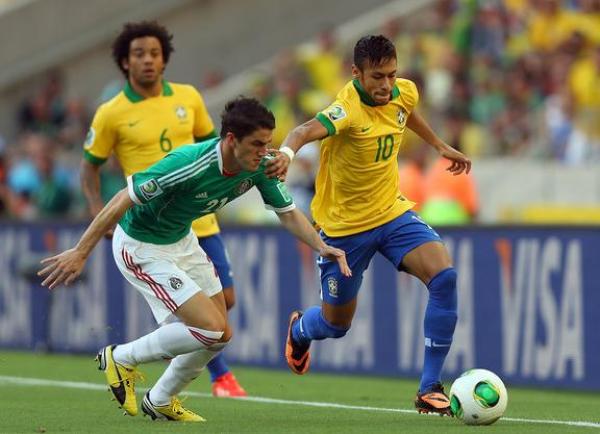 كأس العالم 2014 : التشكيل المحتمل للبرازيل والمكسيك