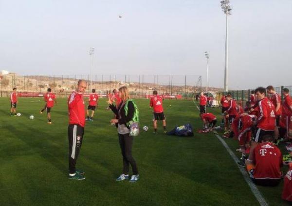  بايرن ميونيخ الألماني يخوض ثاني حصة تدريبية له بأكادير