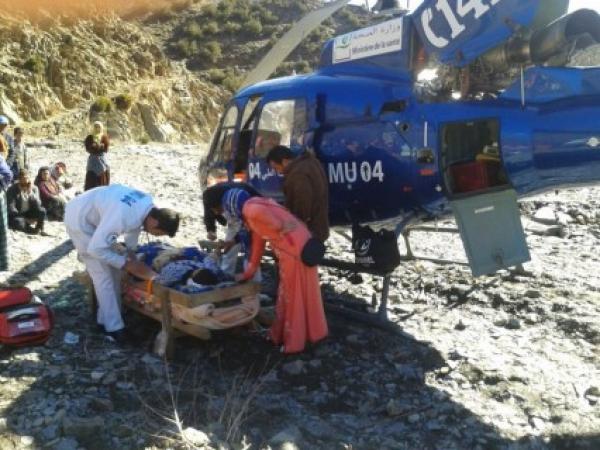 مروحية طبية تنقذ طفلة صغيرة تعاني من مرض في القلب بفاس