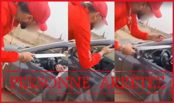 فيديو تهديد شرطي بالسلاح الأبيض.. وأخيراً سقوط الجاني في قبضة الأمن