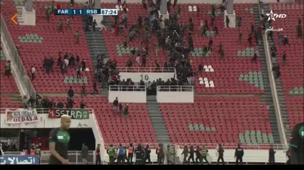 رسميا .. حصيلة ثقيلة لأحداث شغب مباراة الجيش وبركان وهذا عدد المصابين