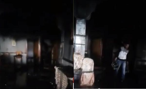 حريق ينشب في قصر الحفلات و يحوله إلى رماد بالفنيدق