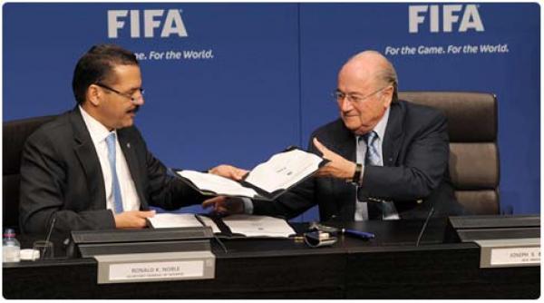 اتفاقية بين الفيفا والانتربول لمكافحة الرشوة