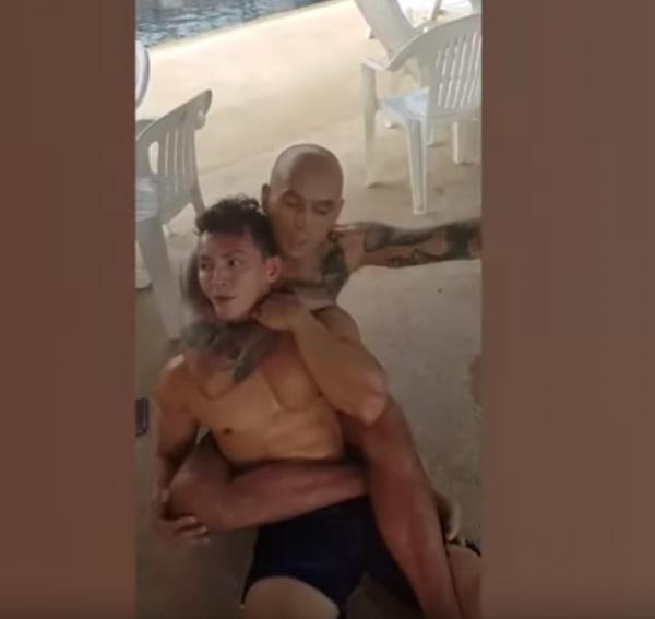 لص يتلقى درسا قاسيا بعد محاولته سرقة قاعة رياضية