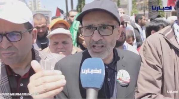 حضور باهت في مسيرة فلسطين التي دعا لها "البيجيدي" وقيادات الحزب تعلق
