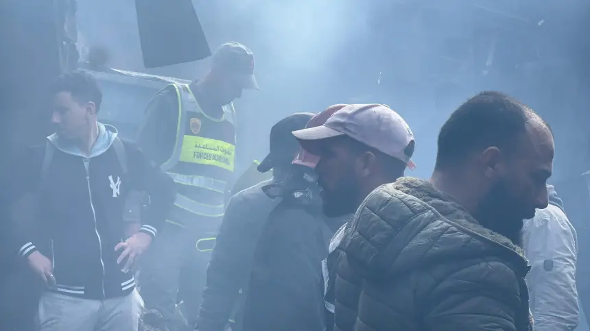 حــــريق مهول يأتي على السوق البلدي بالمحمدية ويخلف خسائر بالملايين