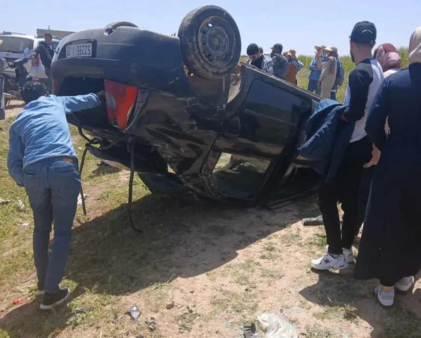 في حادثة سير خطيرة.. انقلاب سيارة يُصيب 5 أستاذات ضواحي سطات