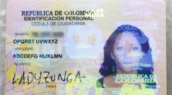 كولومبية تكافح لتغير اسمها إلى حروف الإنجليزية الـ26