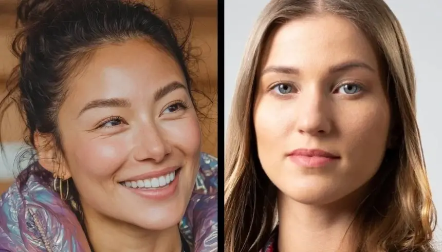 صورة حقيقية وأخرى مزيفة