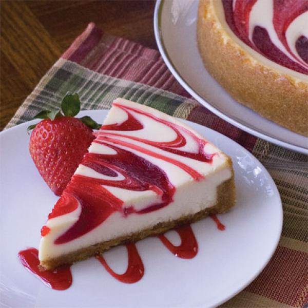 ماربل تشيز كيك الشوكولاته والفراولة