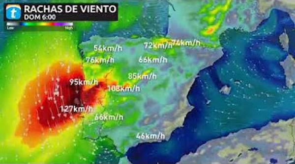 الإعصار ليزلي يتجه إلى إسبانيا والبرتغال