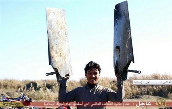 داعش يعلن إسقاط طائرة حربية أردنية و يأسر ربانها