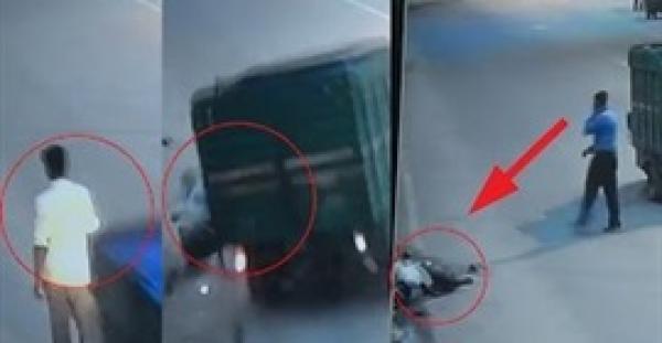 بالفيديو.. «هندى» يسرق شخصا صدمه «توك توك»