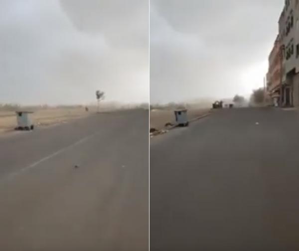 رياح قوية وغبار يغطي سماء مدينة آسفي