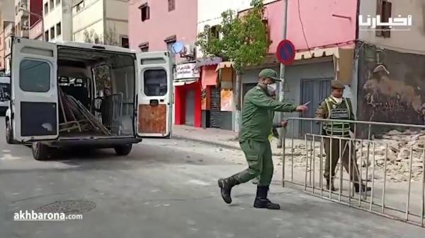 انهيار منزل بدرب السلطان بالدارالبيضاء