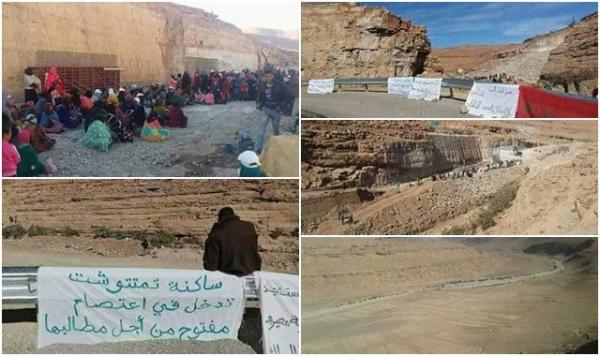 سلطات تنغير تعتقل 11 شخصا بورش إنجاز سد تودغى