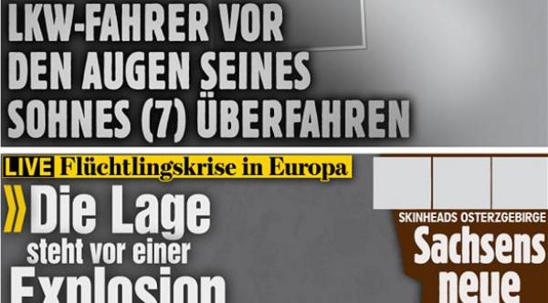 صحيفة ألمانية تصدر دون صور لإبراز أهميتها في الصحافة