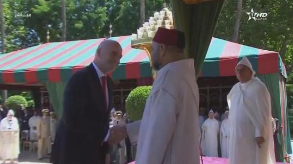 الشخصيات التي استقبلها الملك بمناسبة عيد العرش من بينهم رئيس الفيفا وابنة الخطابي