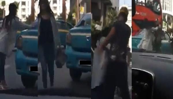 أمن طنجة يدخل على خط "فيديو العنف" بين سائق طاكسي وفتاة وهذا ما قام به
