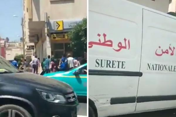 محاولة القيام بسطو مسلح على وكالة لتحويل الأموال في طنجة