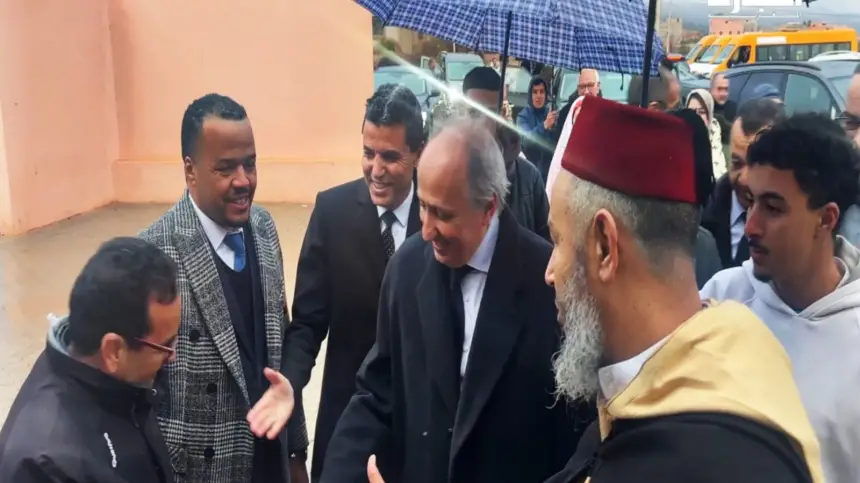 تحت الأمطار.. وزير التربية الوطنية يدشن مؤسسات تعليمية بالحوز
